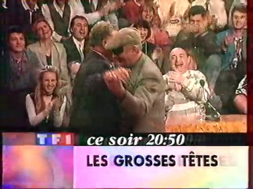Bande Annonce De L'emission Les Grosse Têtes 1994 TF1
