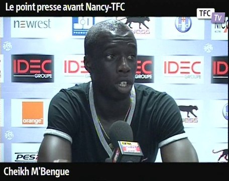 Nancy TFC: le point presse de M'Bengue