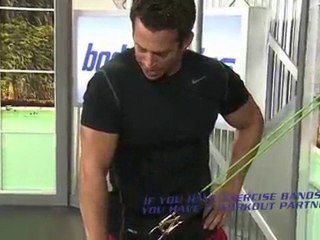 Tricep Workout - Cross Body Extension - Resistance Bands