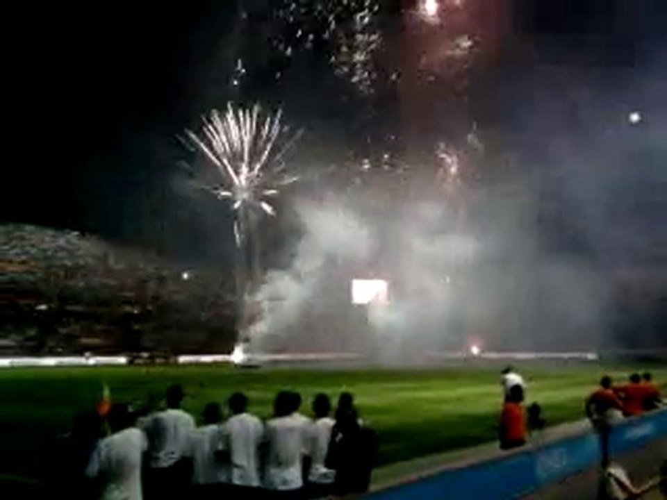 Feu d'artifice au stade Vélodrome