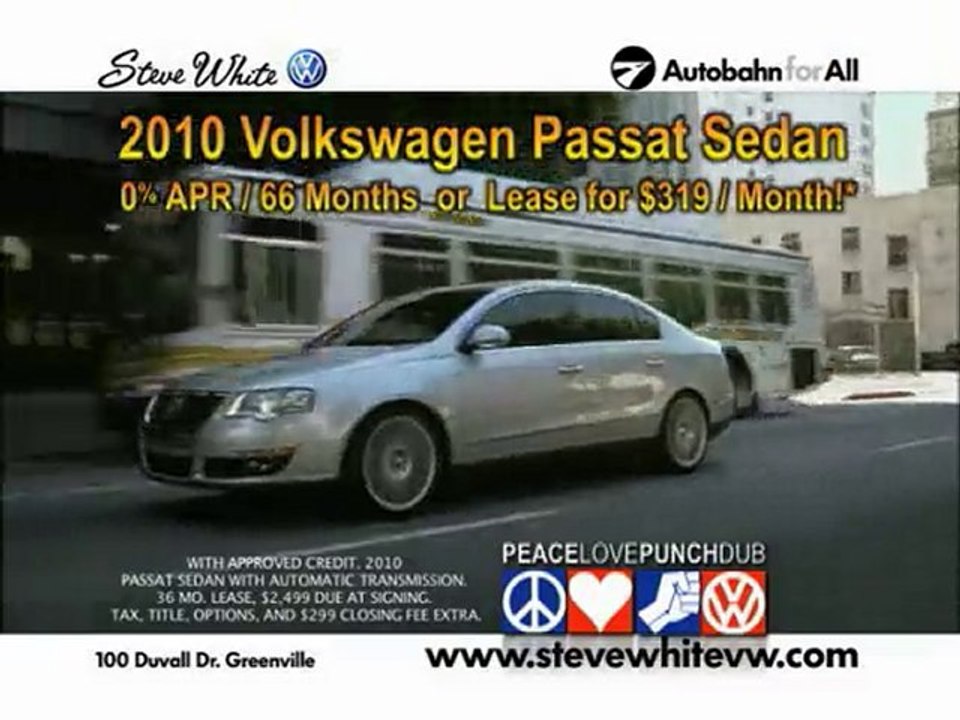 Steve White VW Greenville SC-August 2010 TV Spot