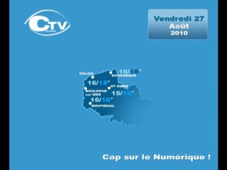 Calaisis TV : Météo du Vendredi 27 Août 2010