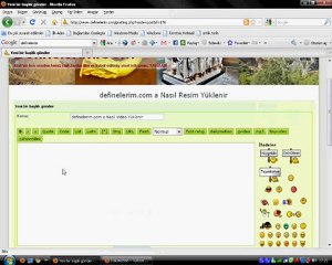 definelerim.com a video yükleme