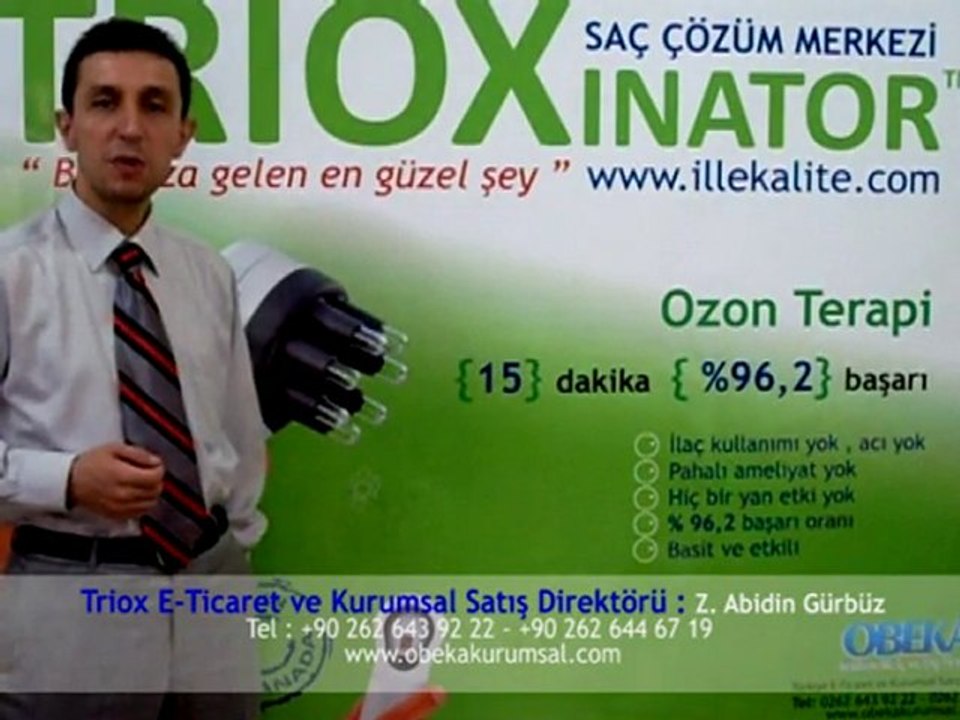 Triox Ozon Terapi ve Saç Bakım Cihazı Sipariş Bilgileri