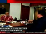 Comandante Fidel recibió al presidente Chávez