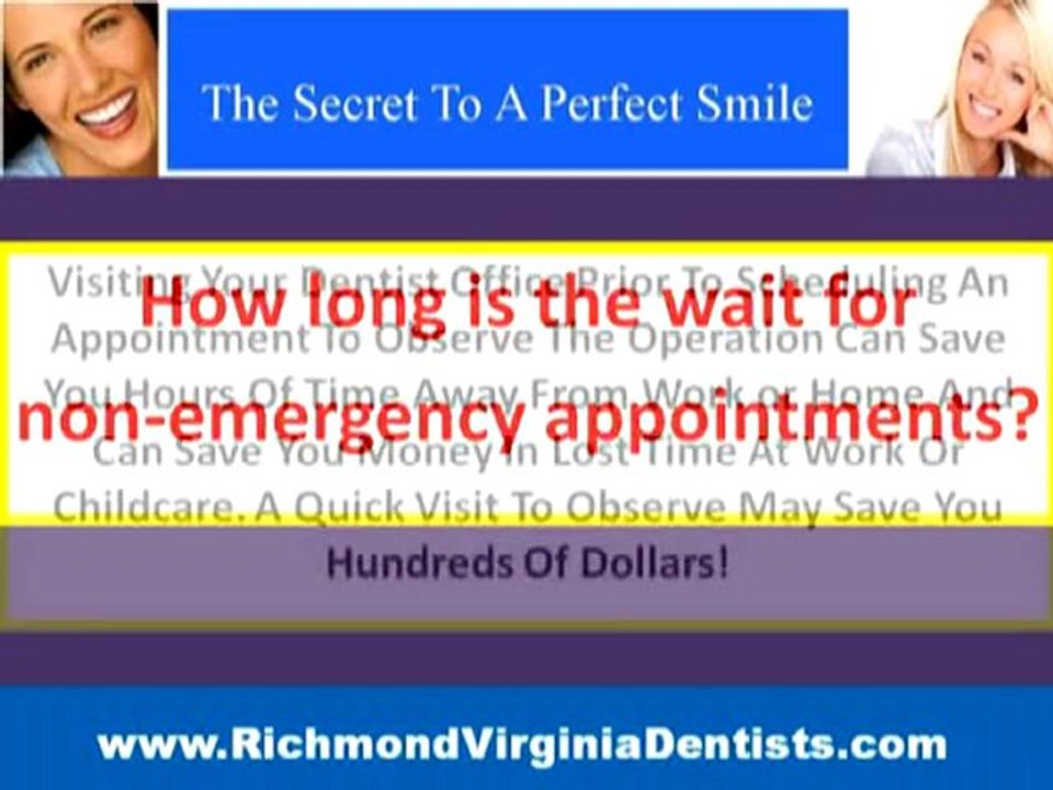 Dentists Richmond Va:Dental Emergencies and Procedures