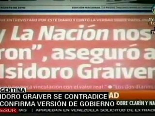 Nuevas declaraciones confirman versión de gobierno argentin