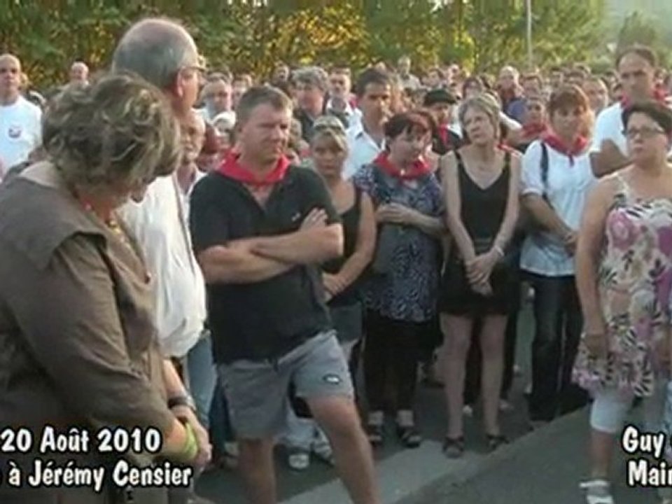 Intervention Maire de Nay - Hommage à Jérémy Censier