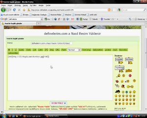 definelerim.com a nasıl resim yüklenir