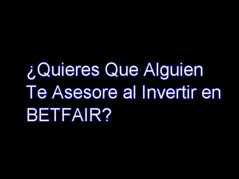 GENIO Revela Como Ganar Dinero en Betfair 100% GARANTIZADO