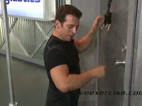 Resistance Bands - Kneeling Tricep Extension - Arm Workout