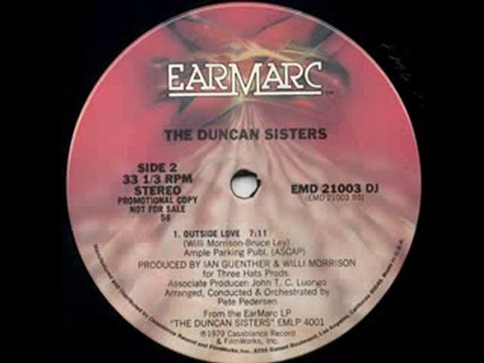 70's disco msuic - Duncan Sisters - Outside love 1979