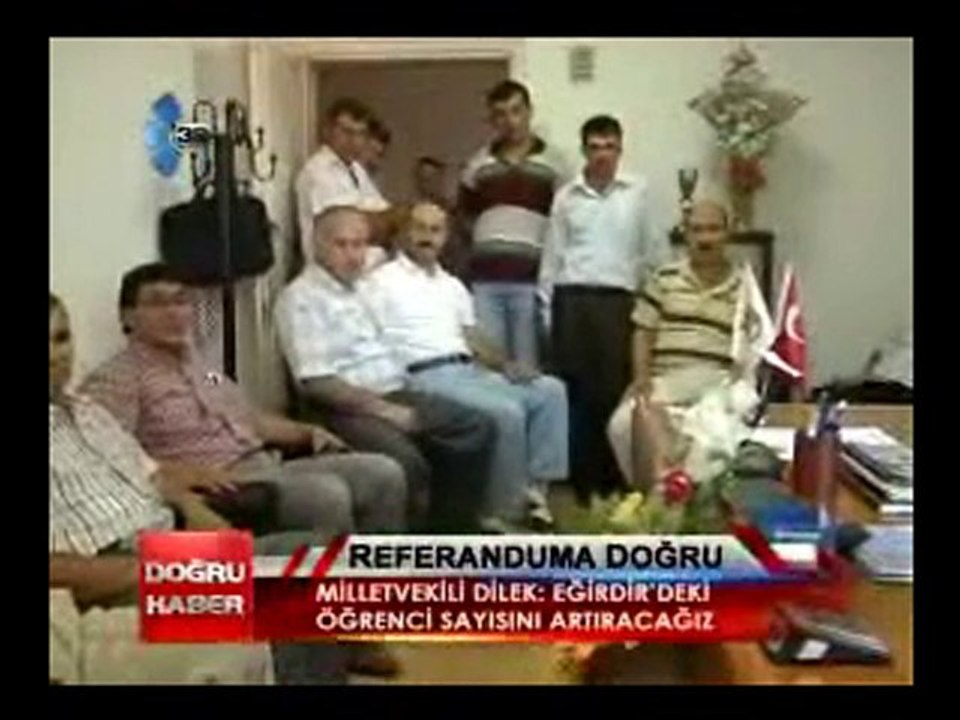 Milletvekili Sait Dilek Eğirdir'deydi