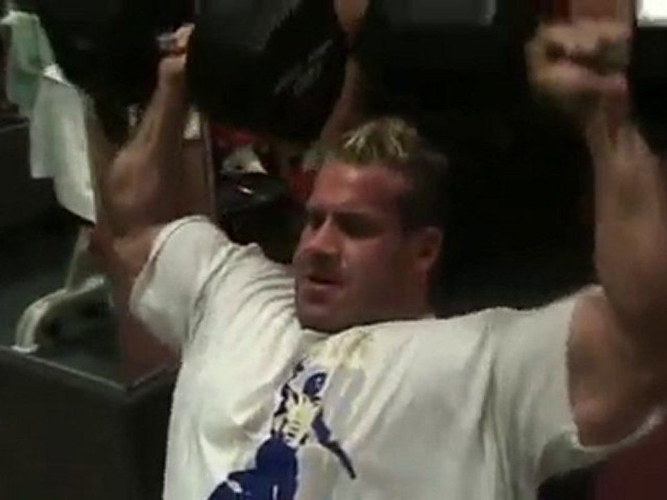 entrainement  jay cutler exercice epaules 2010