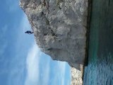 Saut falaise iles frioule