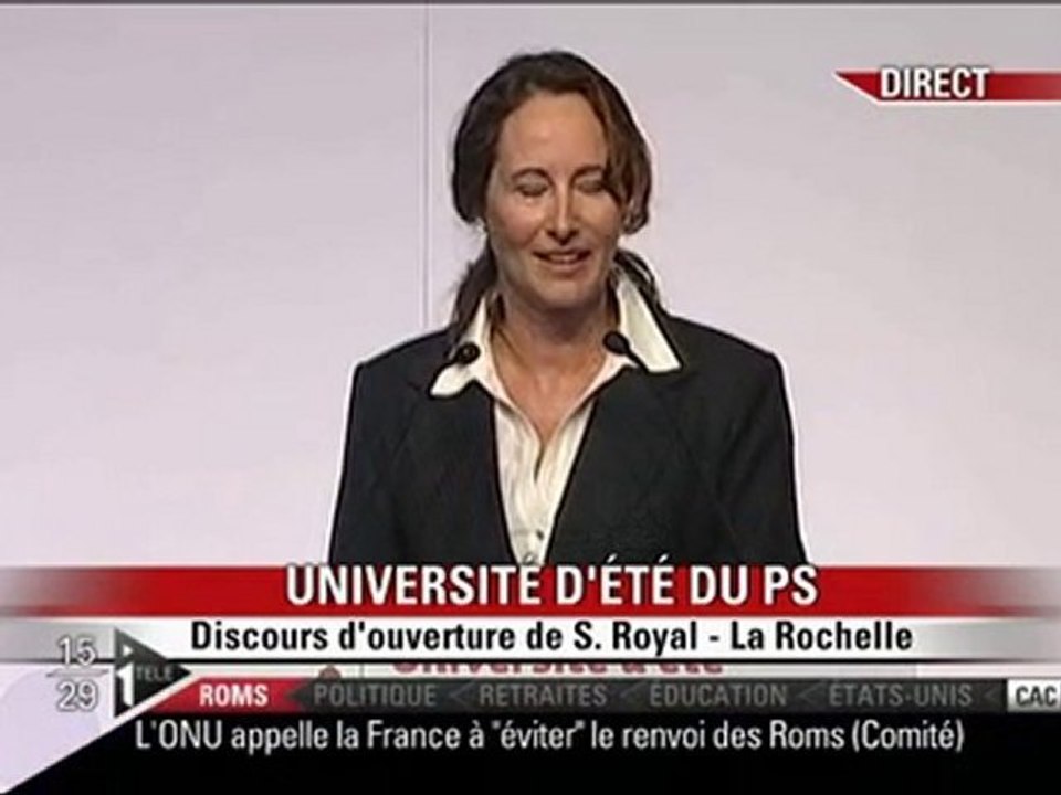 Discours Ségolène Royal (2) La Rochelle 27/08/2010