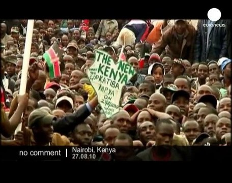 Ceremony for the new constitution of Kenya - no comment