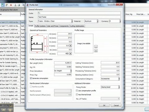 Ra Workshop 3.2 - Frame Profile - Geometrical Parameters