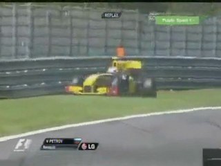 formule 1 spa qualif petrov crash
