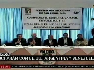 Selección mexicana de voleibol encaminados hacia el mundial