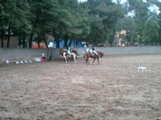 moi et ma cousine à cheval