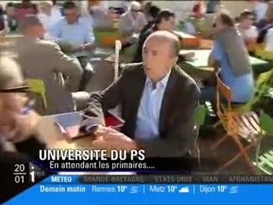 Ségolène Royal au JT Itélé 28 AOUT 2010