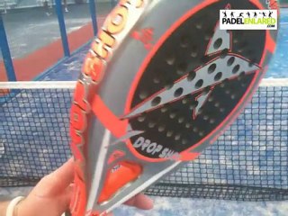 Probando la pala de padel drop shot Arrow