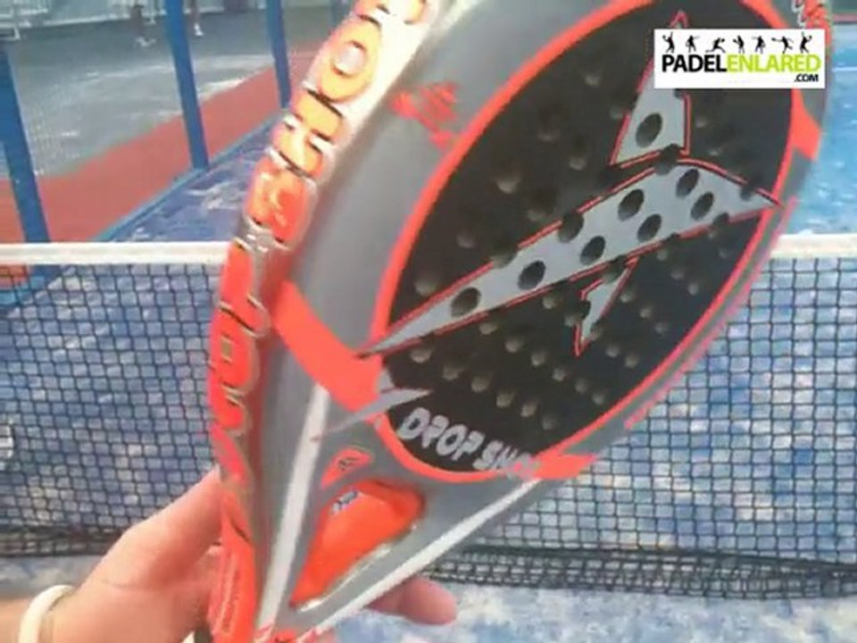 Probando la pala de padel drop shot Arrow