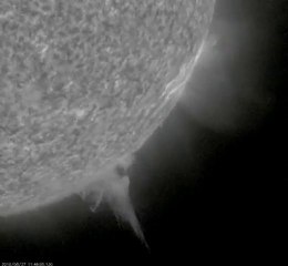 Eruption solaire 27 aout 2010