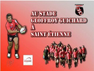 annonce match rugby pro d2 Saint Etienne - oyonnax