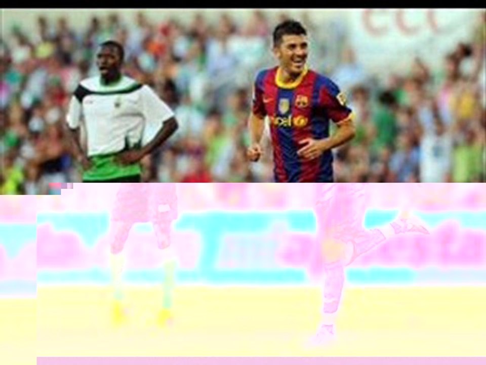 Racing Santander 0-3 Barcelona Messi, Iniesta, Villa scored