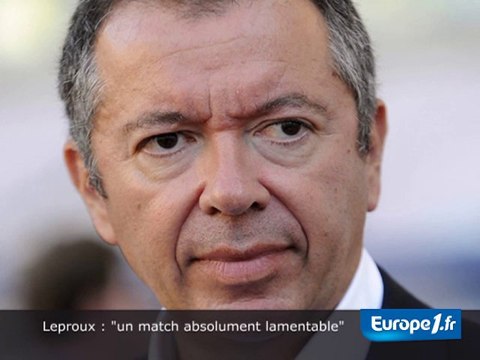 Leproux : un match lamentable du PSG