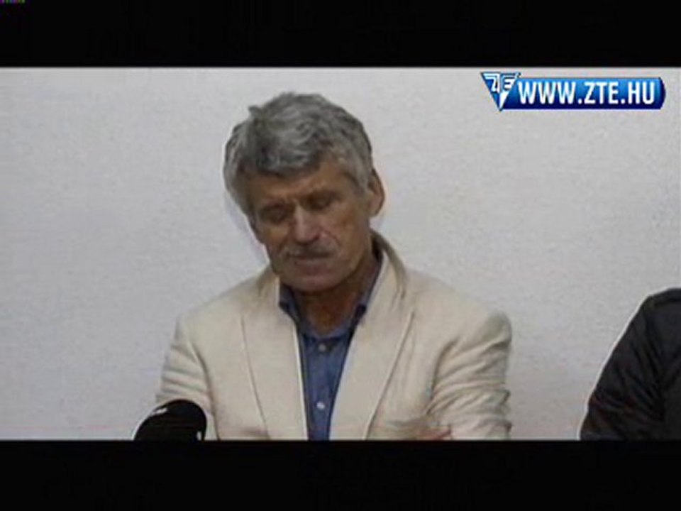2010.08.28. Csank János nyilatkozott a ZTE-KTE bajnoki után