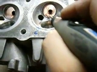 Polissage conduits culasse de Z1000  A2