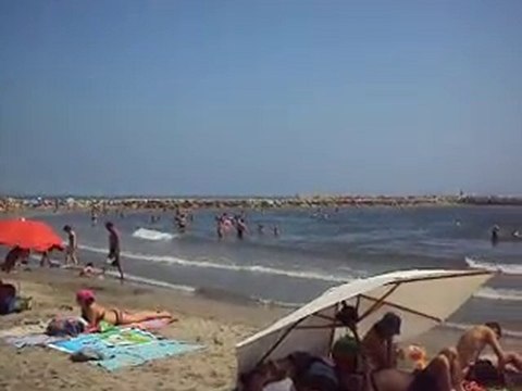 Plage des Saintes marie de la mer le 26-08-2010