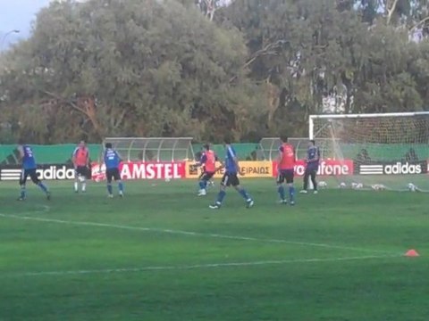 Πλάνα από την προπόνηση