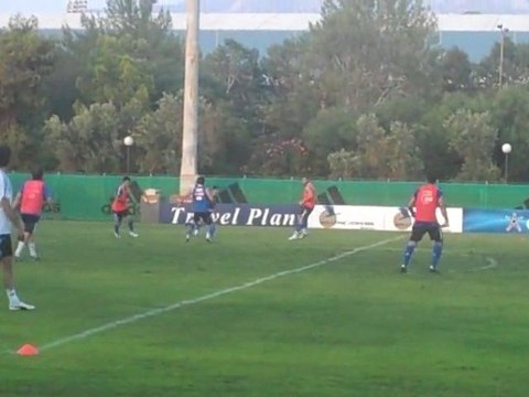 Πλάνα από την προπόνηση της Εθνικής