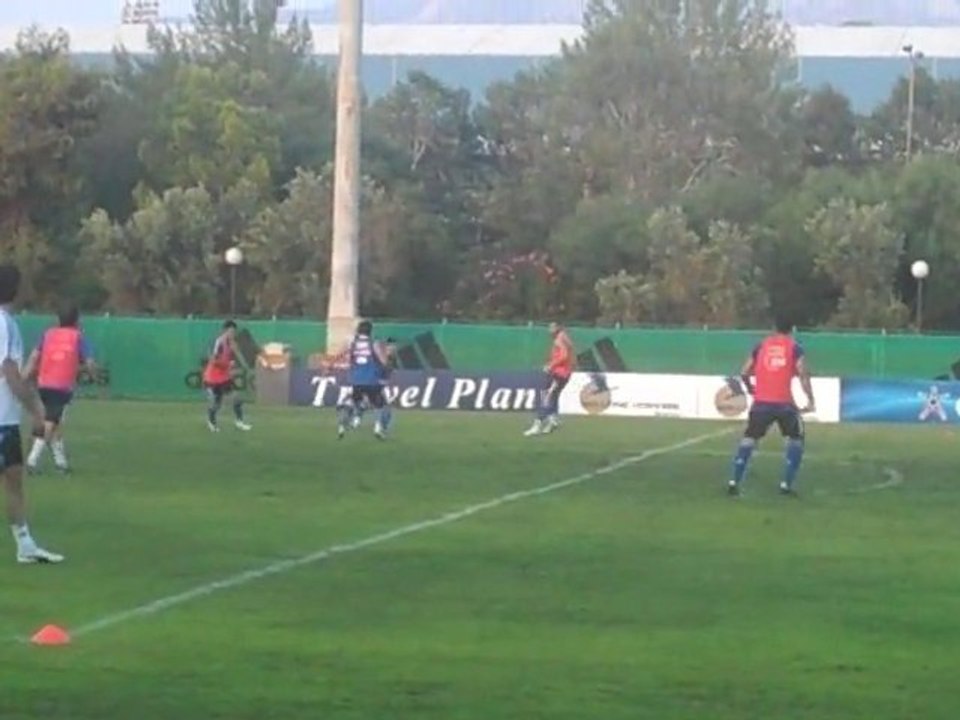 Πλάνα από την προπόνηση της Εθνικής