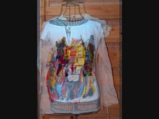 SLNstreetart Art Wear (Paint on Clothes) 4 The LADY