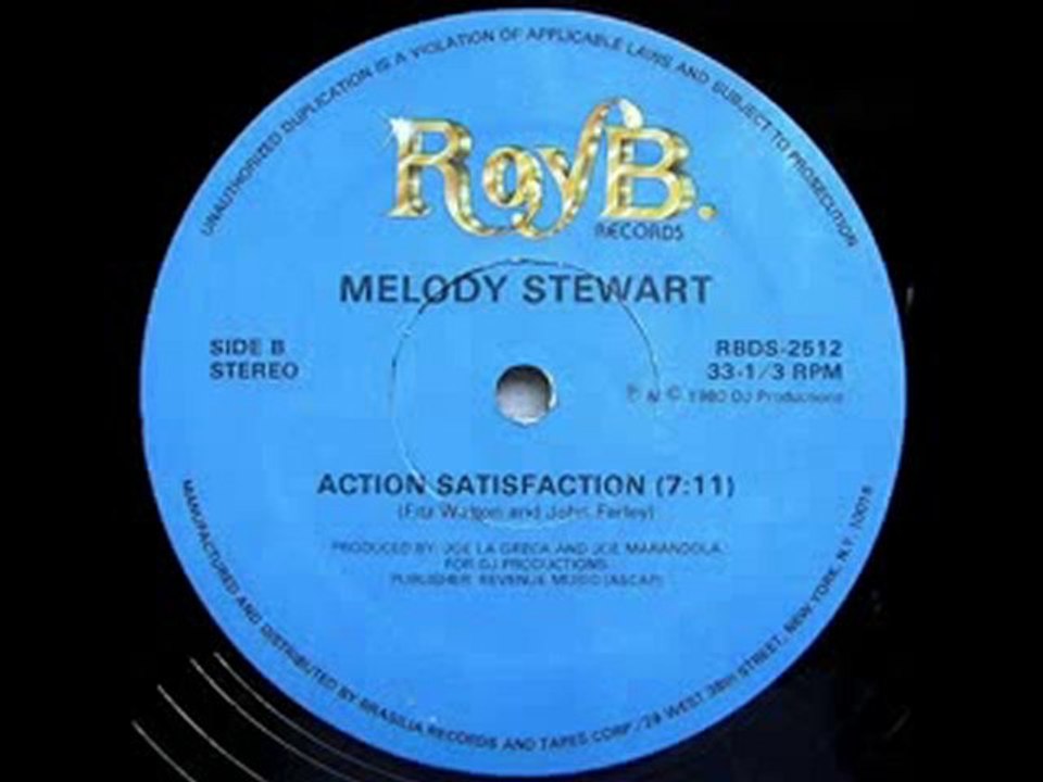 80s disco music - Melody Stewart - Action satisfaction 1980