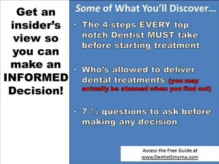 Cosmetic Dentists - *Secrets* to Finding the Best in Smyrna