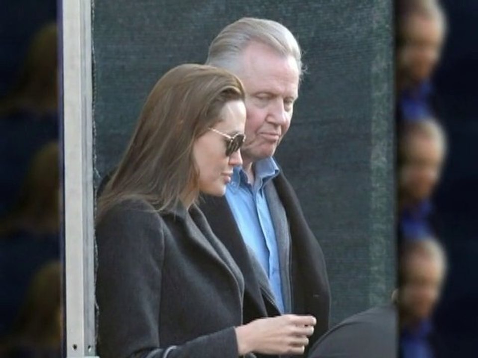 SNTV - Angelina Jolie reunites with Jon Voight