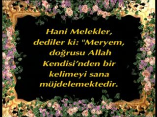 Hz. Meryem'in Cebrail ile görüşmesi