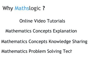 Master Math Concepts Online with Mathslogic 📚