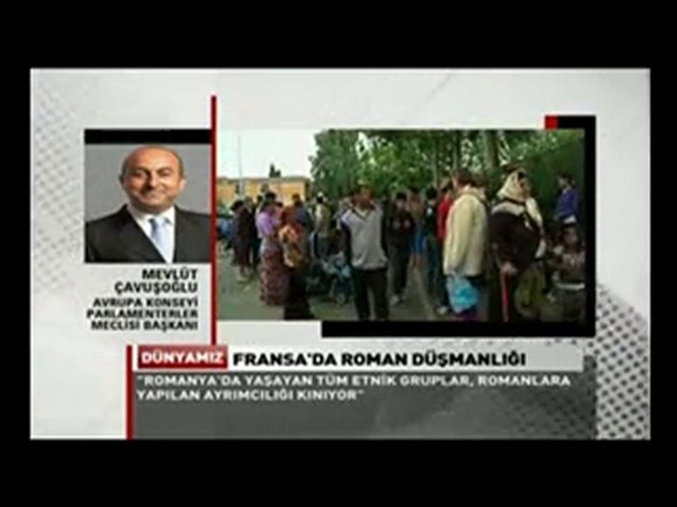 AKPM Baskani Mevlüt Çavusoglu- Romanların Sınır dışı edilmsi