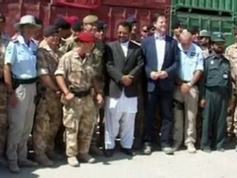 Clegg visits troops in southern Afghanistan