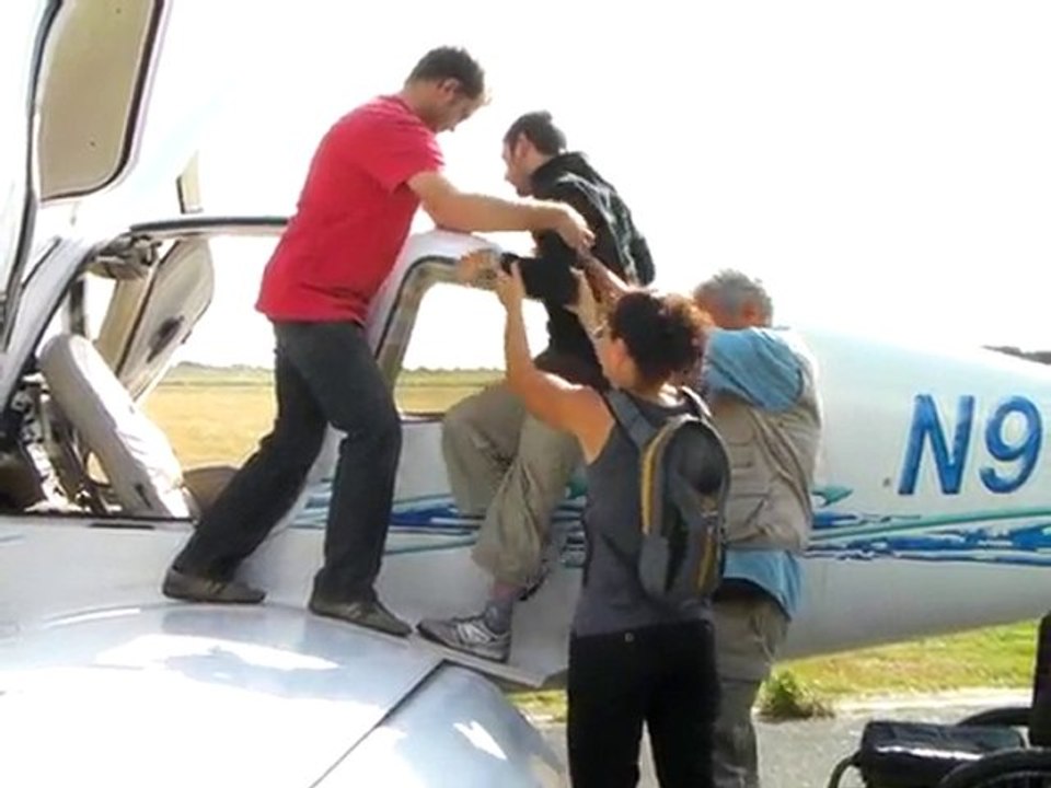 Montée dans l'avion