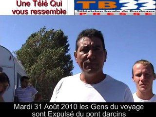 expulsion des Gens du voyage près du pont d'arcins