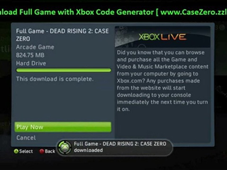 Dead Rising 2 Case Zero (XBLA) - Download Full Game + Keys