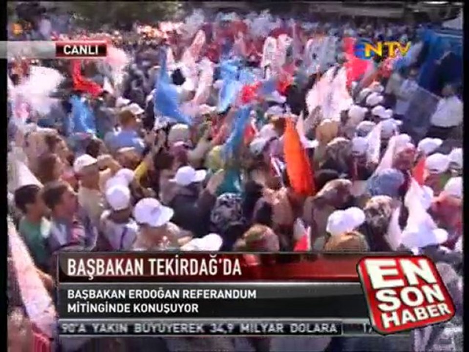 Başbakan Recep Tayyip Erdoğan’ ın Tekirdağ Konuşması